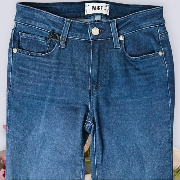 NWOT PAIGE Denim ‘Skyline’ Skinny Jeans in “Azaria” Wash Size 24 - Picture 4 of 16